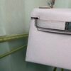 Kelly Sellier 20 Style Mauve Pale Chèvre Mysore Palladium Hardware