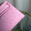 Kelly Sellier 20 Style Rose Sakura Ostrich Palladium Hardware