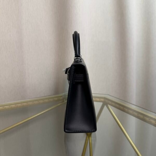 Kelly Sellier 20 Style "Cheval De Bois" Black and Multi Tadelakt Palladium Hardware