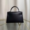 Kelly Sellier 20 Style "Cheval De Bois" Black and Multi Tadelakt Palladium Hardware