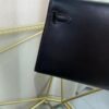 Kelly Sellier 20 Style "Cheval De Bois" Black and Multi Tadelakt Palladium Hardware