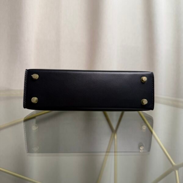 Kelly Sellier 20 Style "Cheval De Bois" Black and Multi Tadelakt Palladium Hardware