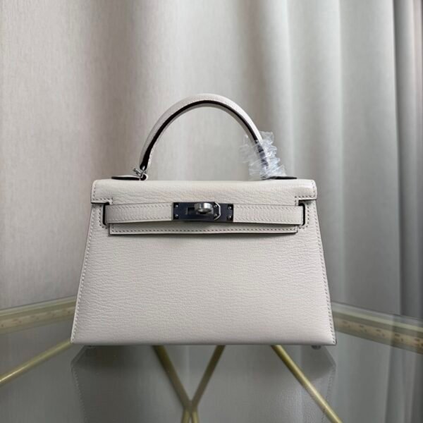 #minikelly Kelly Sellier 20 Style Craie Chèvre Mysore Palladium Hardware #minikelly Kelly Sellier 20 Style Craie Chèvre Mysore Palladium Hardware
