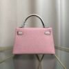 #minikelly Kelly Sellier 20 Style Rose Sakura and Craie Chèvre Mysore Palladium Hardware