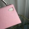 Kelly Sellier 20 Style Rose Sakura and Craie Chèvre Mysore Palladium Hardware