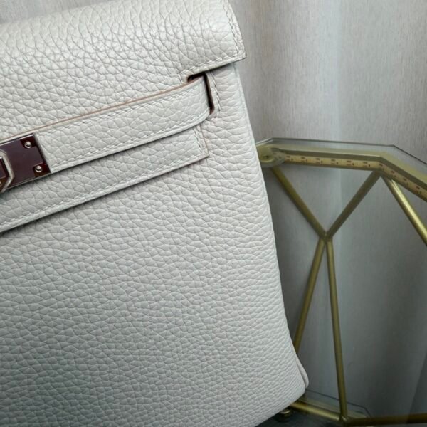 Kelly Ado II Backpack Style Craie Clemence Palladium Hardware