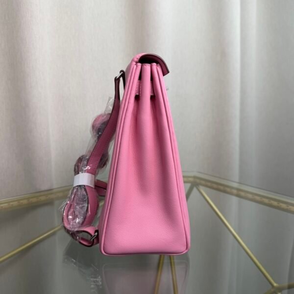 Kelly Ado II Backpack Style Rose Mauve Swift Palladium Hardware