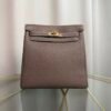 Kelly Ado II Backpack Style Étoupe Clemence Gold Hardware