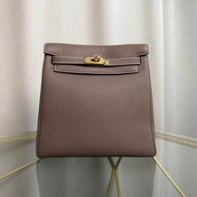 Kelly Ado II Backpack Style Étoupe Clemence Gold Hardware Kelly Ado II Backpack Style Étoupe Clemence Gold Hardware