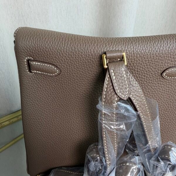 Kelly Ado II Backpack Style Étoupe Clemence Gold Hardware