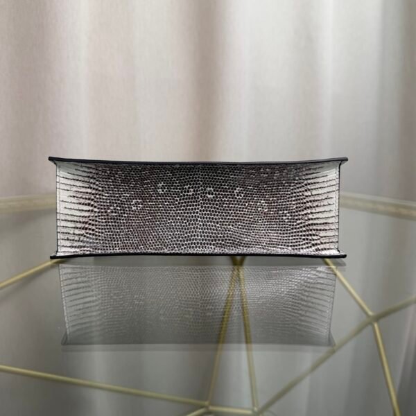 Kelly Danse Style Ombre Shiny Varanus Salvator Lizard Palladium Hardware