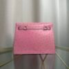 Kelly Danse Style Rose Sakura Ostrich Palladium Hardware