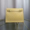 Kelly Danse Style Jaune Poussin Ostrich Palladium Hardware