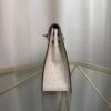 Kelly Danse Style Glacier White Ostrich Palladium Hardware