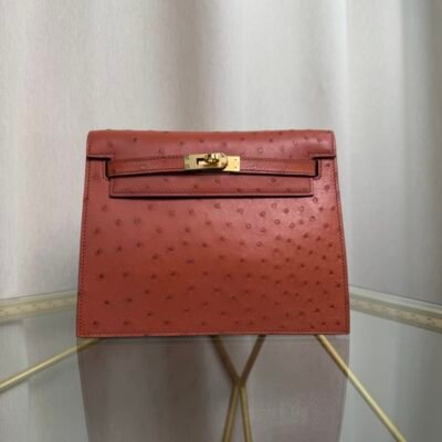 Kelly Danse Style Gold Ostrich Gold Hardware Kelly Danse Style Gold Ostrich Gold Hardware