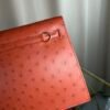 Kelly Danse Style Gold Ostrich Gold Hardware