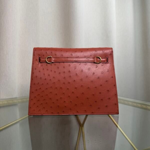 Kelly Danse Style Gold Ostrich Gold Hardware