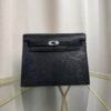 Kelly Danse Style Black Shiny Lizard Palladium Hardware