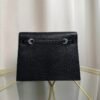 Kelly Danse Style Black Shiny Lizard Palladium Hardware