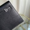 Kelly Danse Style Black Shiny Lizard Palladium Hardware