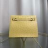 Kelly Danse Style Jaune Poussin Ostrich Palladium Hardware