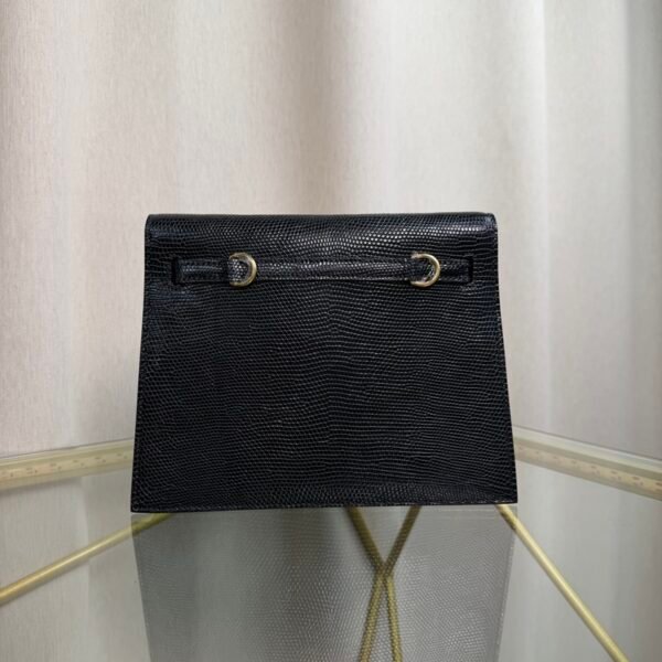 Kelly Danse Style Back Shiny Niloticus Lizard Gold Hardware